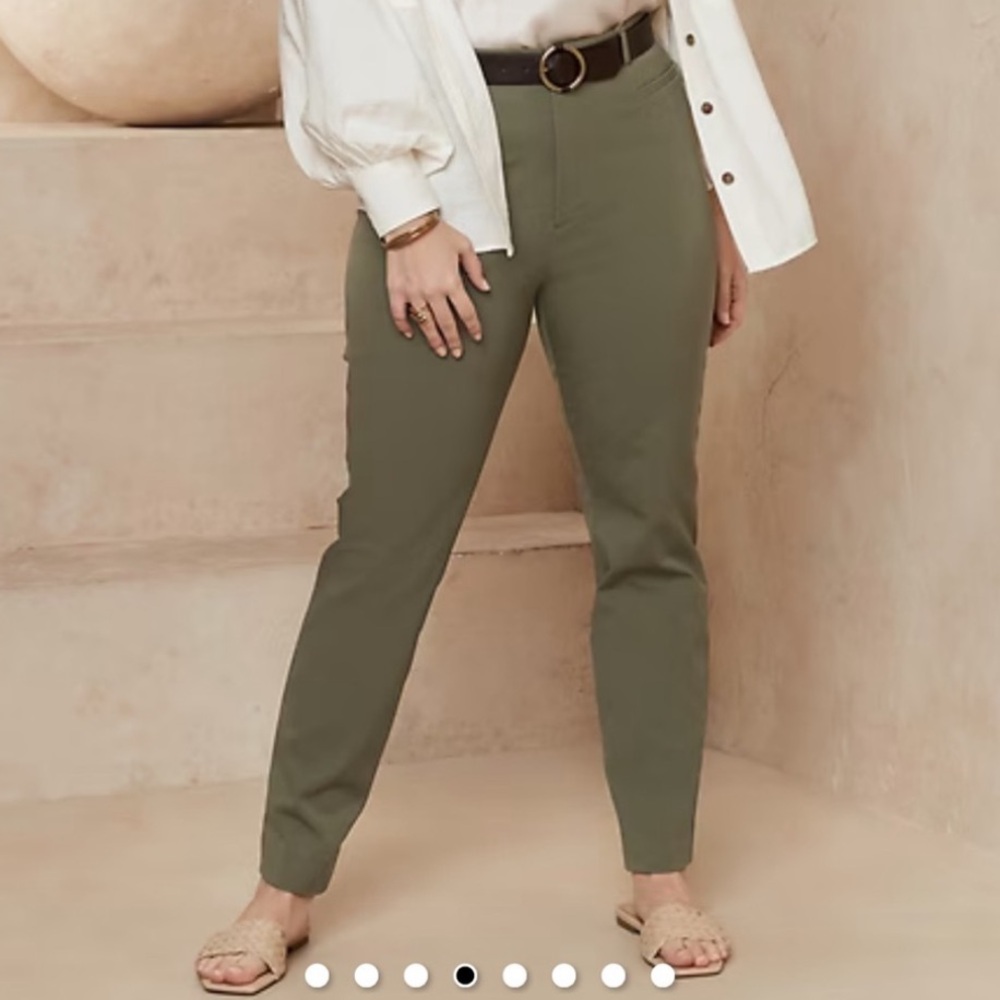 Banana Republic High Rise Sloan green 18